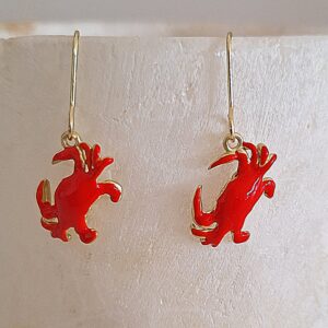 Pendientes de cangrejo con gancho clásico, diseño exclusivo inspirado en Fuerteventura