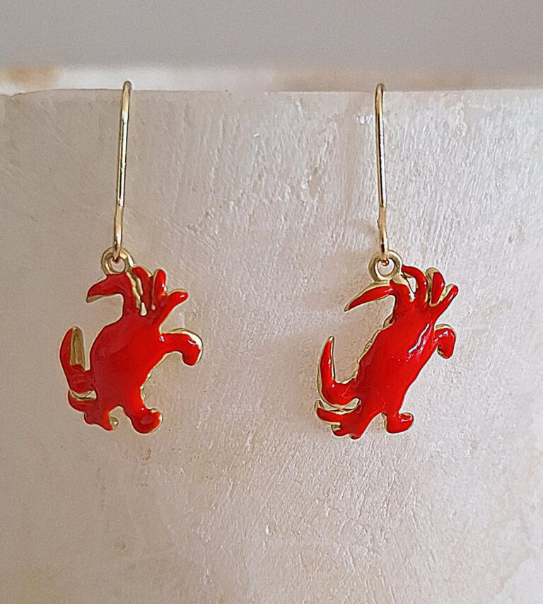 Pendientes de cangrejo con gancho clásico, diseño exclusivo inspirado en Fuerteventura