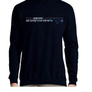 Sudadera de coordenadas de Ajuy - Diseño exclusivo de TrecePeces